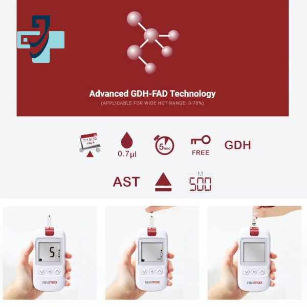 دستگاه تست قند خون رزمکس مدل HS200